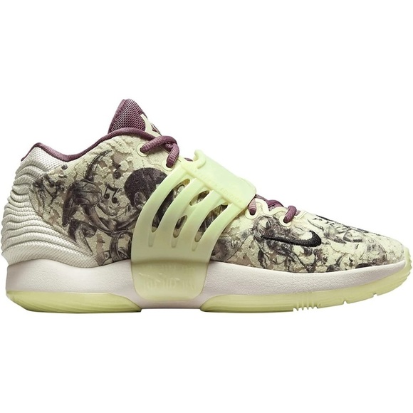 Nike Kevin Durant KD14 Surrealism Glow Sole Lime Ice Light Mulberry 300 Sneakers - Picture 2 of 12